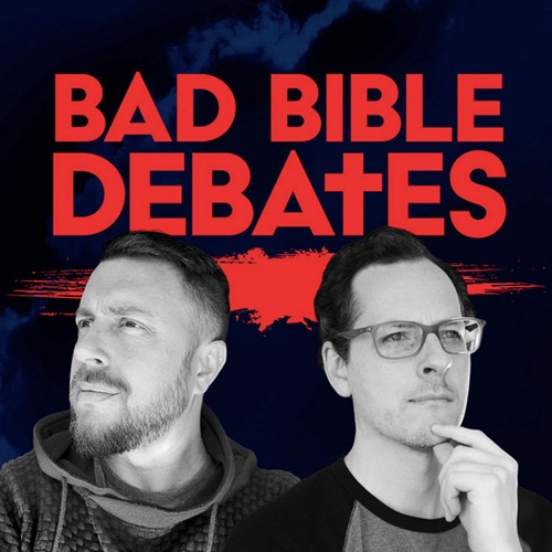 Two handsome men stare in opposite directions like a couple of good-looking geniuses.